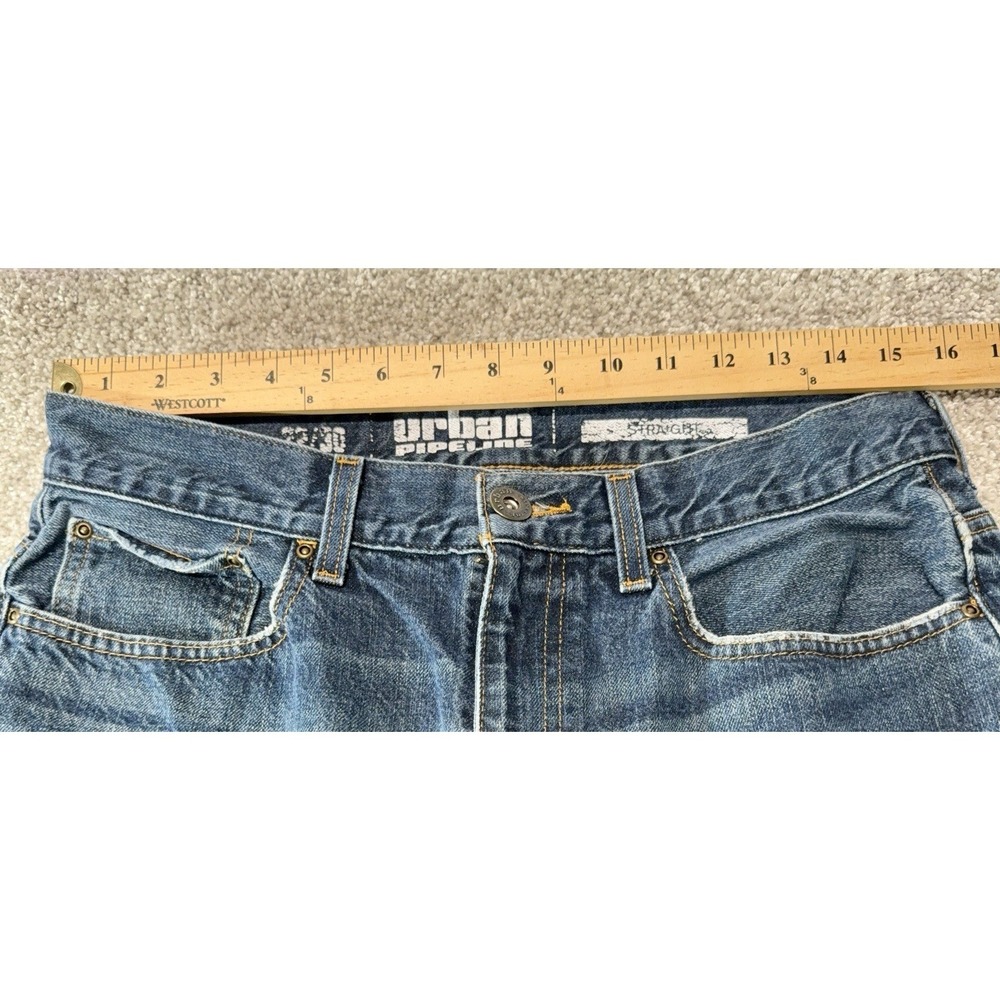 Urban Pipeline Jeans Mens 32x30 Blue Denim Straight Leg Medium Wash - Picture 2 of 11